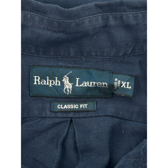 Ralph Lauren Classic Fit Shirt - XL - Blue Cotton