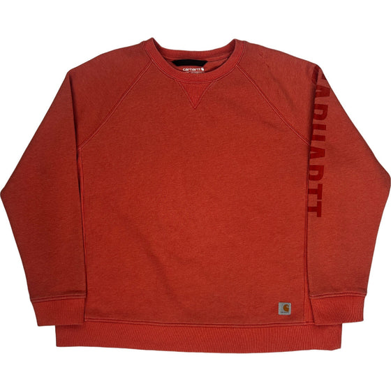 Carhartt Relaxed Fit Sweatshirt - 2XL - Red Cotton Blend