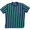 Polo Ralph Lauren Striped Polo Shirt - X-Large - Navy Cotton