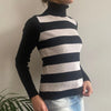 Vintage black & white Ralph Lauren Rollneck - womens medium