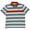 Lacoste Striped Polo Shirt - XL - Blue Cotton