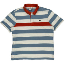  Lacoste Striped Polo Shirt - XL - Blue Cotton