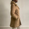 Vintage brown Gianfranco Ferre Afghan Coat - womens medium