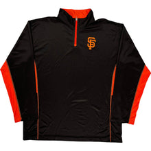  MLB 1/4 Zip Pullover Tall - XL - Black Polyester