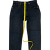 Levis 501 Jeans - 30W 30L - Black Cotton