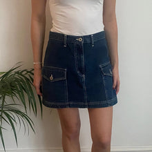  Vintage blue Onyx Denim Skirt - womens 30" waist