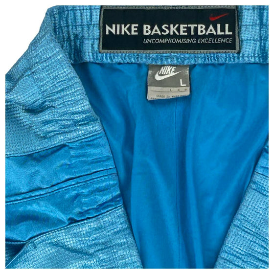 Nike Basketball Shorts - Large - Blue Polyester