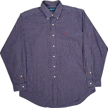  Ralph Lauren Classic Fit Check Shirt - Large - Blue Cotton