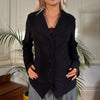 Vintage black Luly K Blazer - womens medium