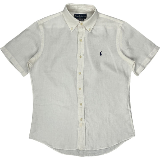 Ralph Lauren Custom Fit Button-Down Shirt - Medium - White