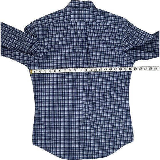 Ralph Lauren Slim Fit Check Shirt - Medium - Blue Cotton