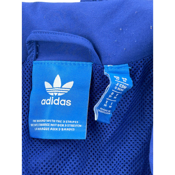 Adidas Track Jacket - Medium - Blue Polyester