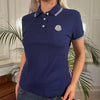 Vintage blue Moncler Polo Shirt - womens small