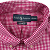 Ralph Lauren Custom Fit Check Shirt - XL - Red Cotton