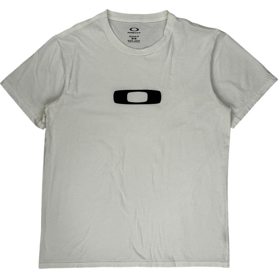 Oakley Regular Fit T-Shirt - Medium - White Cotton