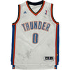 Adidas Thunder Westbrook Basketball Jersey - Small - White Polyester