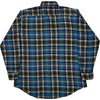 Dickies Flannel Shirt - Large - Blue Cotton