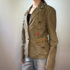 Vintage khaki Clink Jacket - womens medium