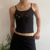 Vintage black Take Two Mesh Top - womens x-small