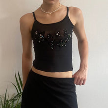  Vintage black Take Two Mesh Top - womens x-small