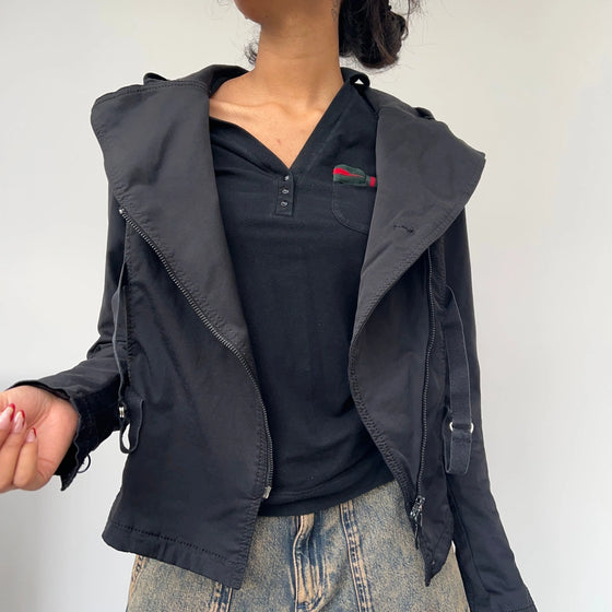 Vintage black Armani Jeans Jacket - womens small