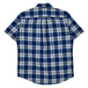 Classic Fit Tommy Hilfiger Checked Short Sleeve Shirt - Medium Blue Cotton