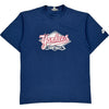 Nike Yankees Graphic T-Shirt - Medium - Navy Cotton