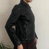 Vintage black Nice And Chic Leather Jacket - womens large