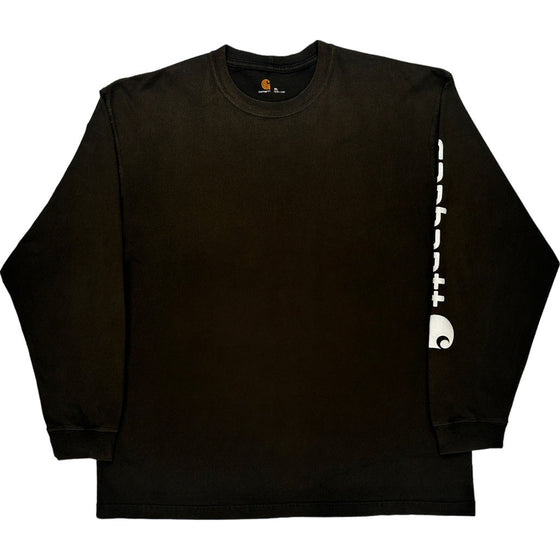 Carhartt Long Sleeve T-Shirt - XL - Black Cotton