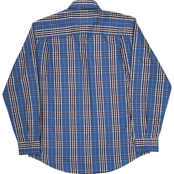 Burberry London Plaid Shirt - Medium - Blue Cotton