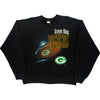 Fruit of the Loom Green Bay Packers Sweatshirt - XL - Black Cotton Blend