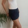 Vintage navy Calliope Mini Skirt - womens 30" waist