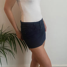  Vintage navy Calliope Mini Skirt - womens 30" waist