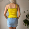 Vintage yellow Artigili Cami Top - womens small