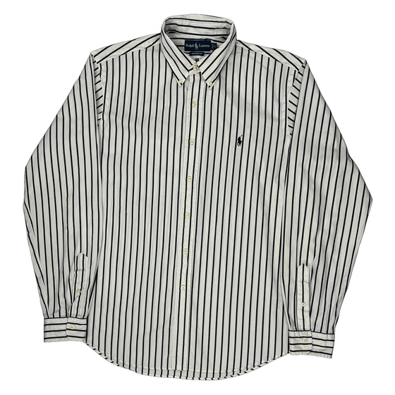 Ralph Lauren Striped Shirt - XL White Cotton