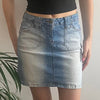 Vintage blue Karma Denim Skirt - womens 30" waist