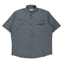  Wrangler Short Sleeve Shirt - XL Grey Cotton Blend