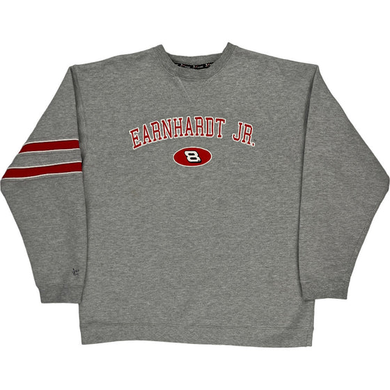 Chase Authentics Earnhardt JR Sweatshirt - Large - Grey Cotton Blend