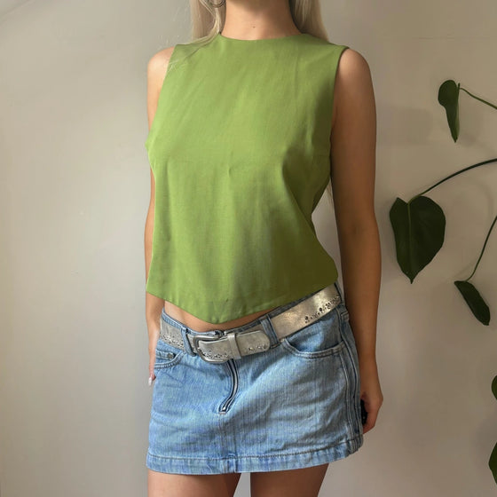 Vintage green Mry Top - womens medium