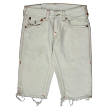  True Religion Denim Shorts - 30W 10L White Cotton