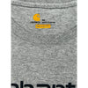 Carhartt Signature Graphic Long Sleeve T-Shirt - XL - Grey Cotton Blend