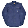 Halifax Stanfield Carhartt Tall Shirt - Large Blue Cotton Blend