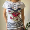 Vintage white Ed Hardy T-Shirt - womens x-small