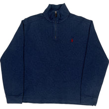  Polo by Ralph Lauren Half-Zip Pullover - Large - Blue Cotton