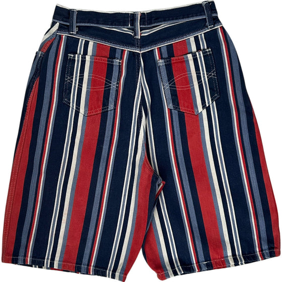 Denim Republic Striped Shorts - 28W 10L - Multicoloured Cotton