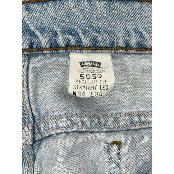 Levis 505 Jeans - 30W 29L - Light Blue Denim