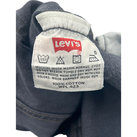 Levis 501 Jeans - 34W 30L - Black Cotton