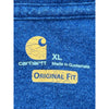 Carhartt Original Fit Pocket T-Shirt - XL - Blue Cotton Blend