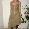 Vintage beige Linea Emme Midi Dress - womens small