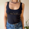 Vintage black Escada Sport Crop Top - womens small